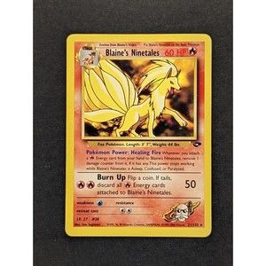 Pokemon Blaine's Ninetales Gym Challenge 21/132 Unlimited Rare LP